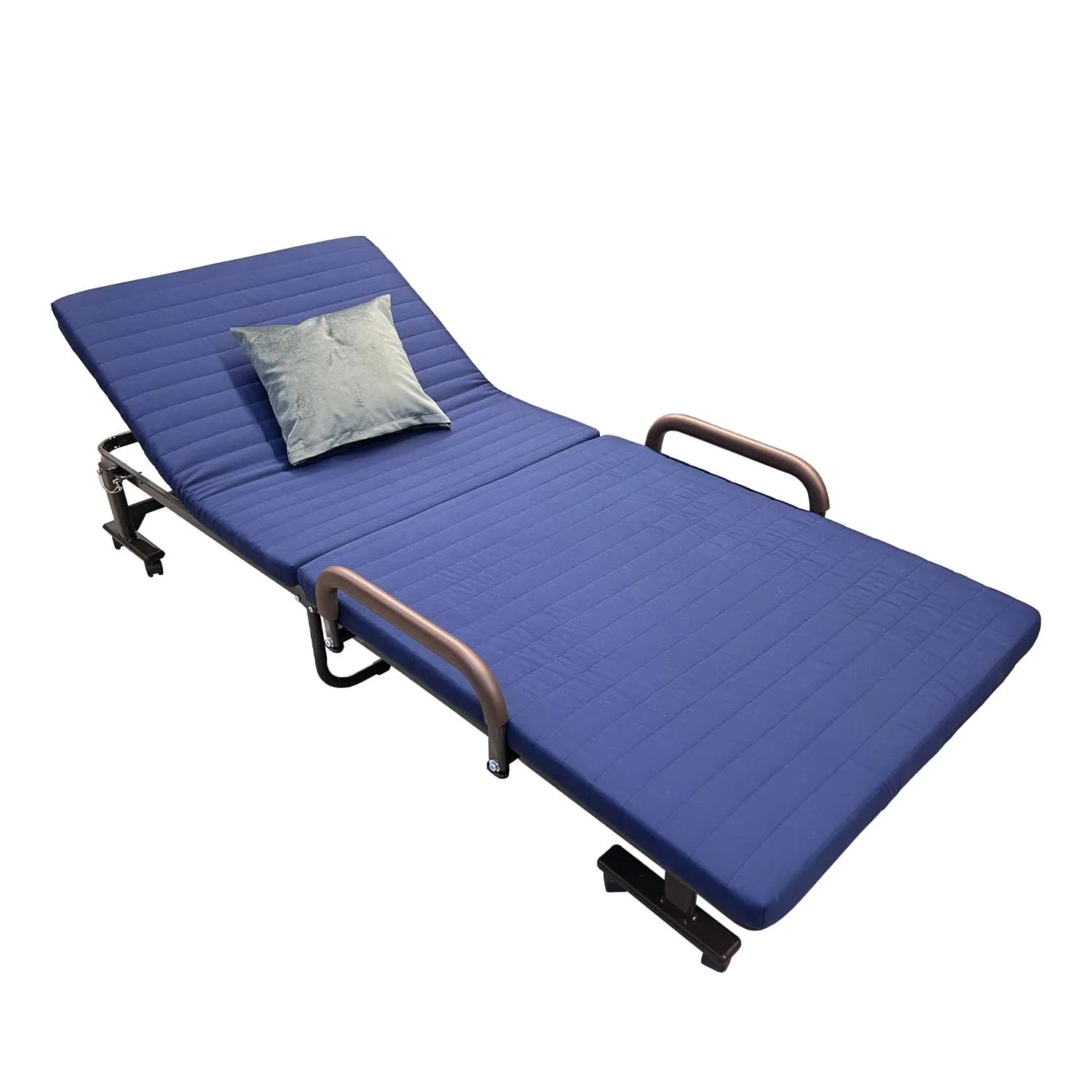 Pat pliabil cu saltea Waltz L80 (Albastru Marin)