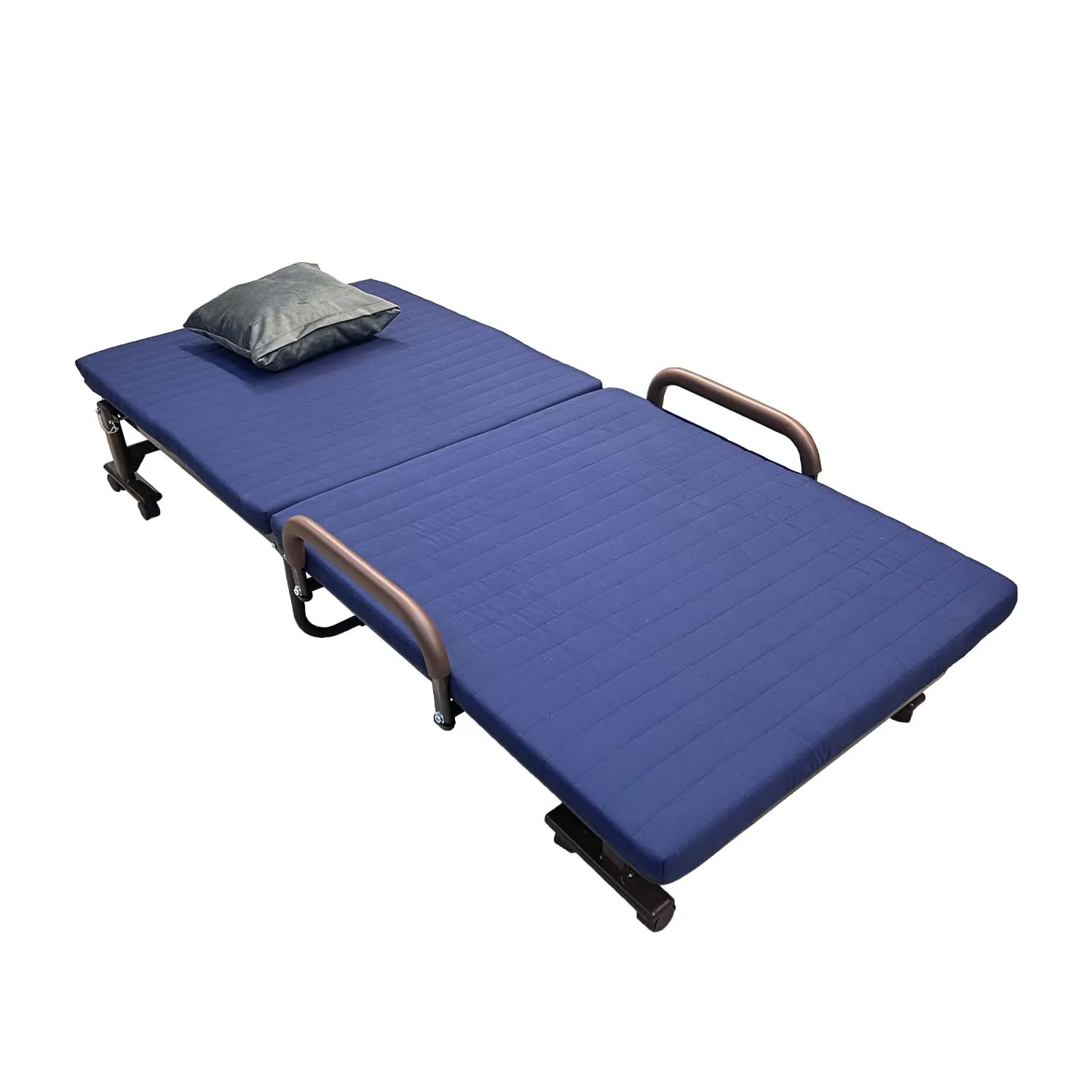 Pat pliabil cu saltea Waltz L80 (Albastru Marin)