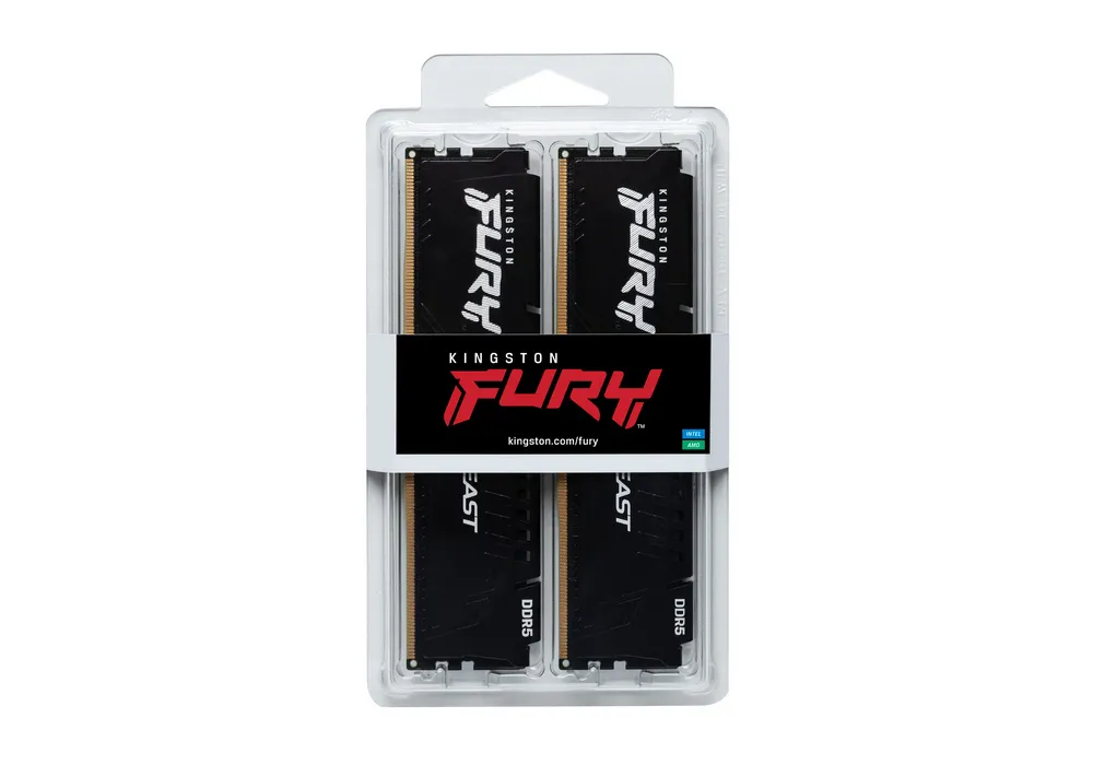 Оперативная память Kingston FURY Beast, DDR5 SDRAM, 5600 МГц, 64Гб, KF556C40BBK2-64