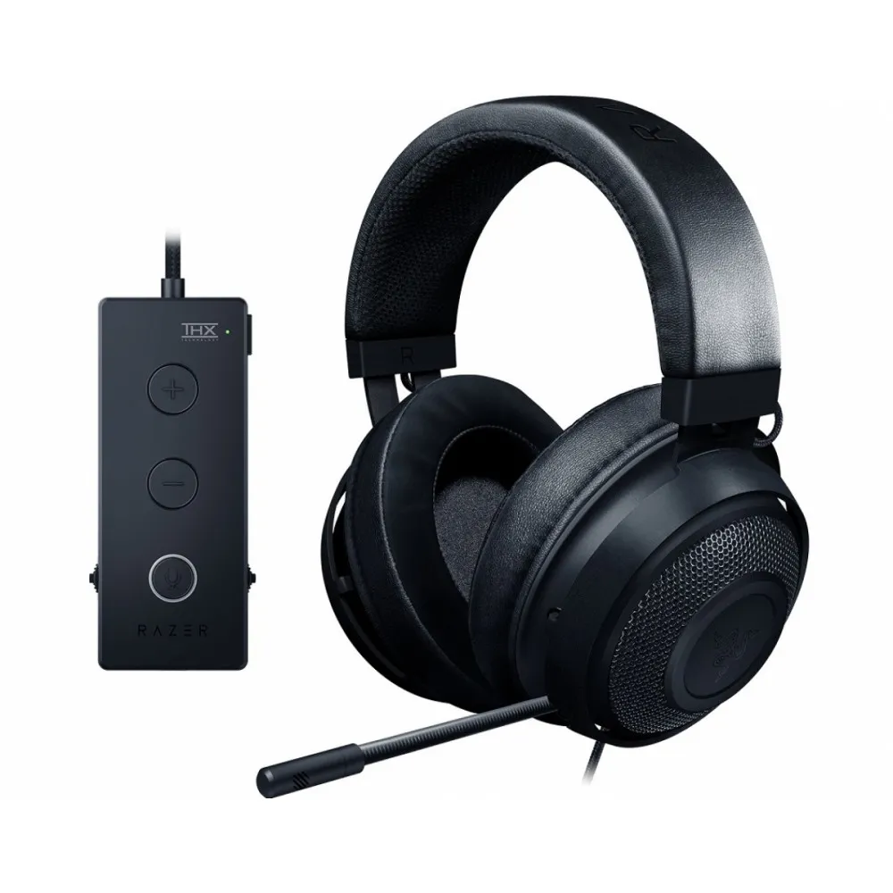 Gaming Headset Razer Kraken TE, 50mm drivers, 12-28kHz, 32 Ohm, 118db, 322g, 1.3m, 3.5/USB, Black