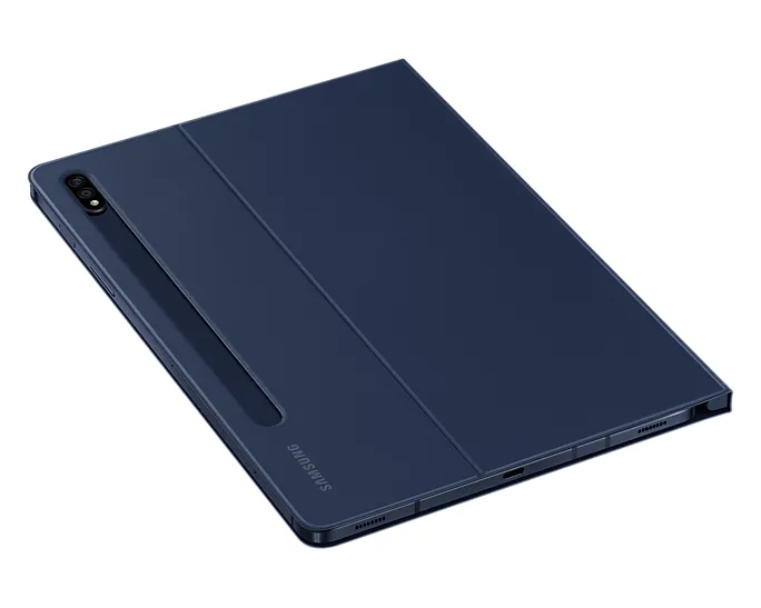 Husă pentru tabletă Samsung Tab S7 Book Cover, 11", Poliuretan, Albastru închis