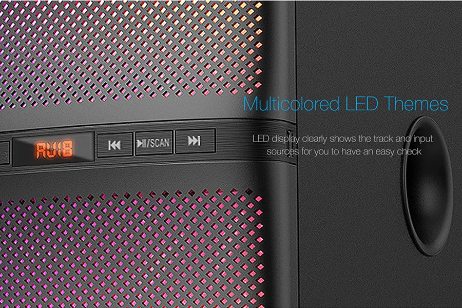 Компьютерные колонки 2.1 F&D F580X, Чёрный