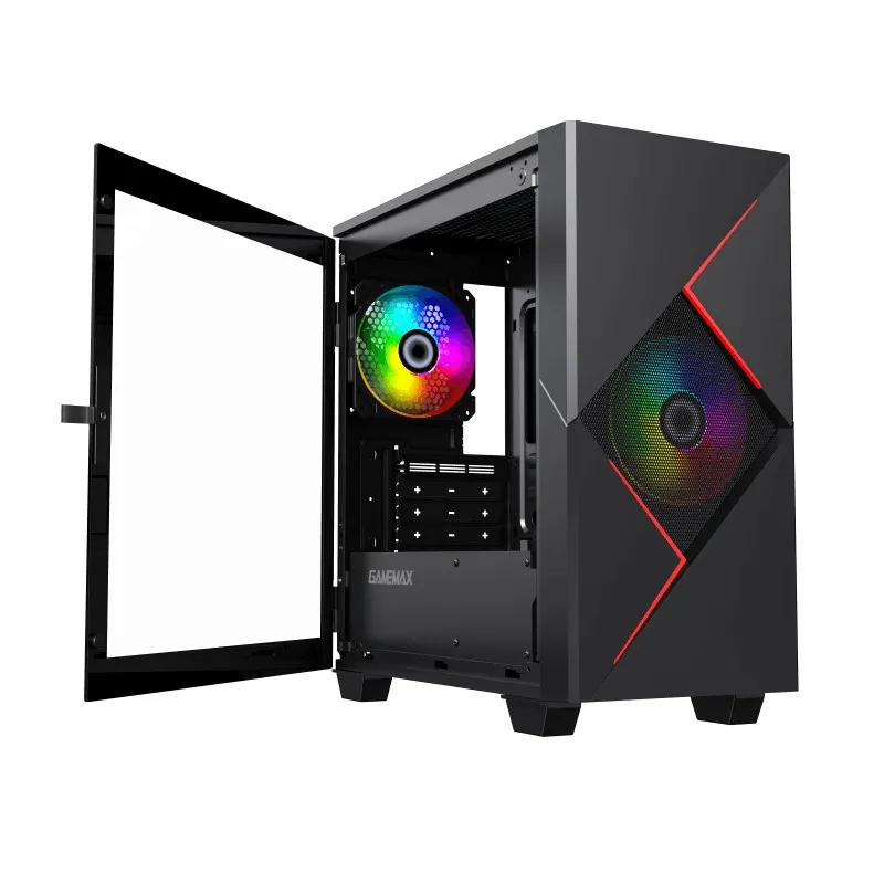 Carcasă PC Gamemax Cyclops, Midi-Tower, ATX, Negru
