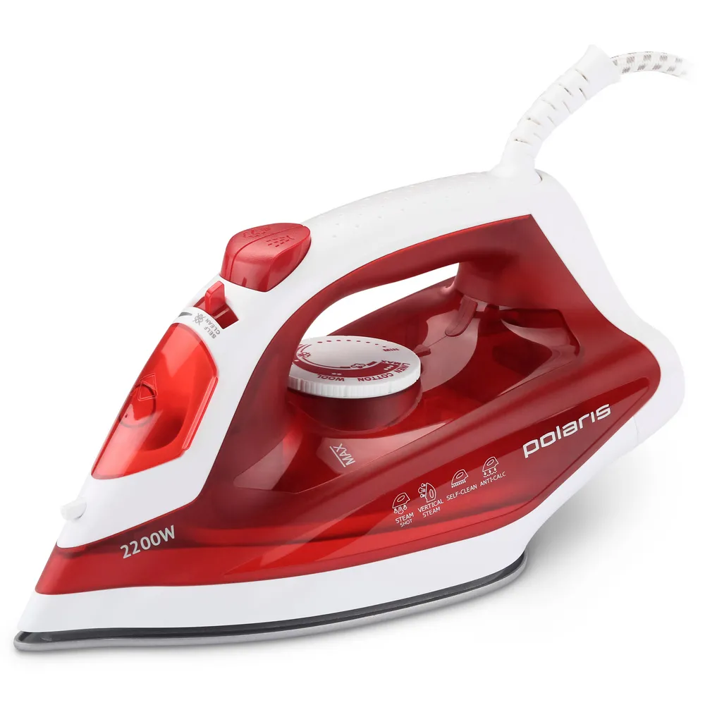 Fier de călcat Polaris PIR2281K, 2200W, Roșu