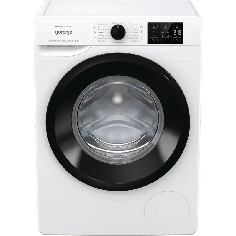 Mașină de spălat Gorenje WNEI84SDS/UA, 8kg, Alb