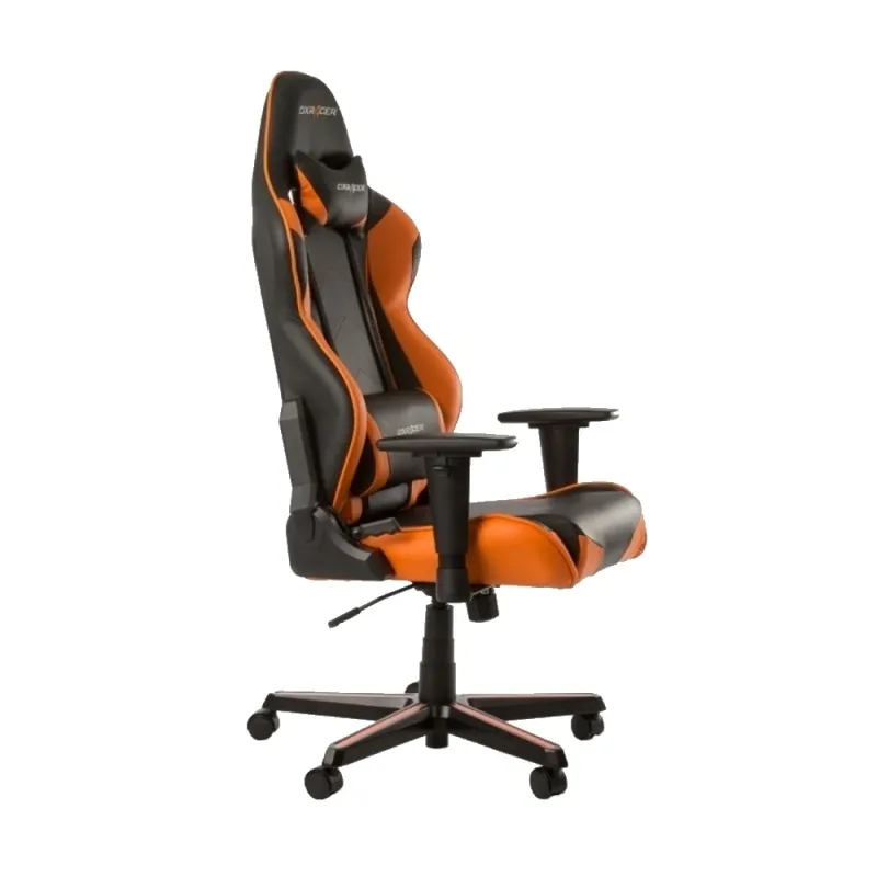 Scaun Gaming DXRacer Racing, PU Piele, Negru/Portocaliu