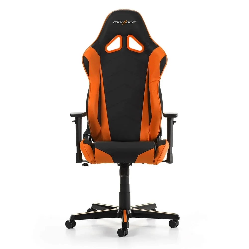 Scaun Gaming DXRacer Racing, PU Piele, Negru/Portocaliu