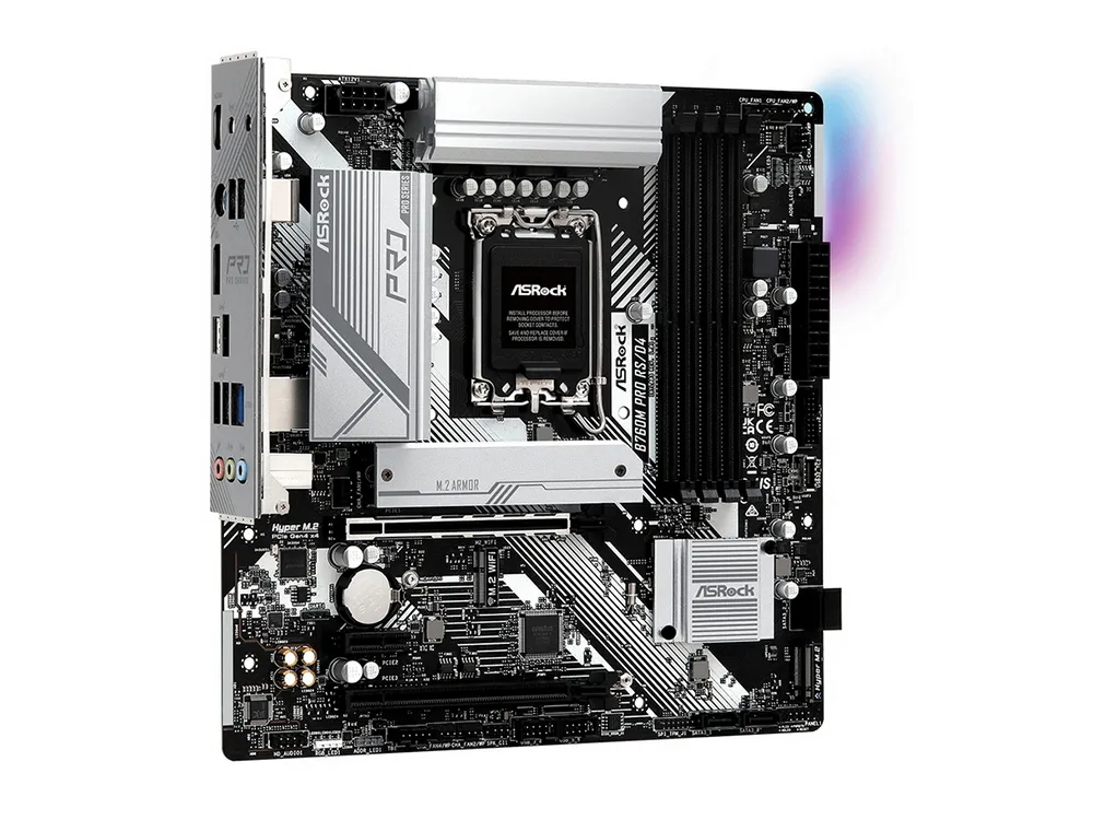 Материнская плата ASRock B760M Pro RS/D4, LGA1700, Intel B760, Micro-ATX