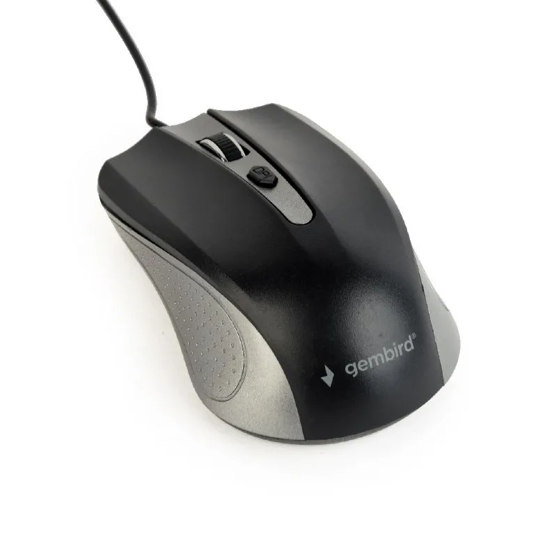Mouse Gembird MUS-4B-01, Negru/Gri