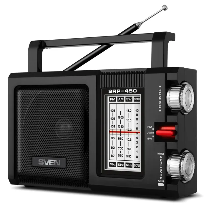 Radio portabil SVEN SRP-450, Negru