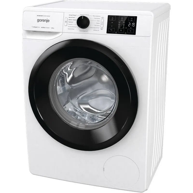 Mașină de spălat Gorenje WNEI84SDS/UA, 8kg, Alb