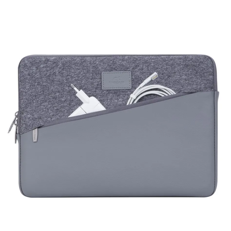 Geantă pentru Laptop RivaCase Egmont, 13.3", Polyester, Gri