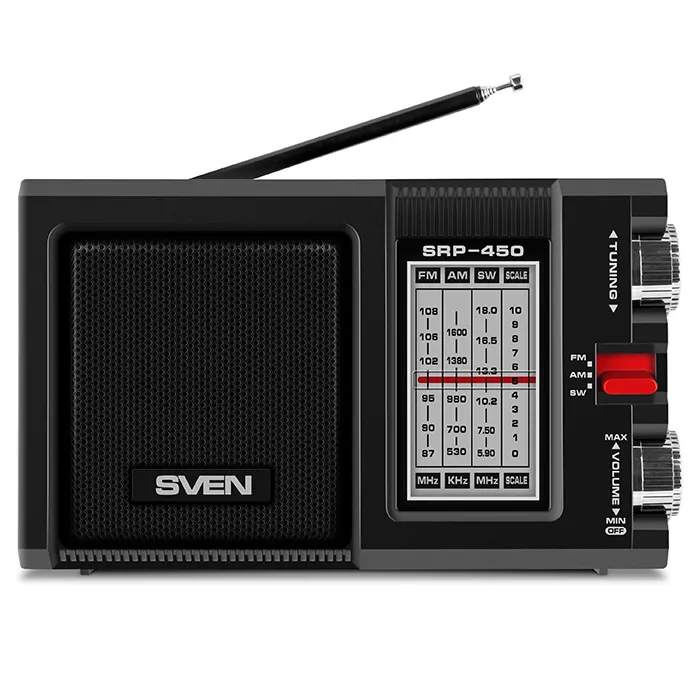 Radio portabil SVEN SRP-450, Negru