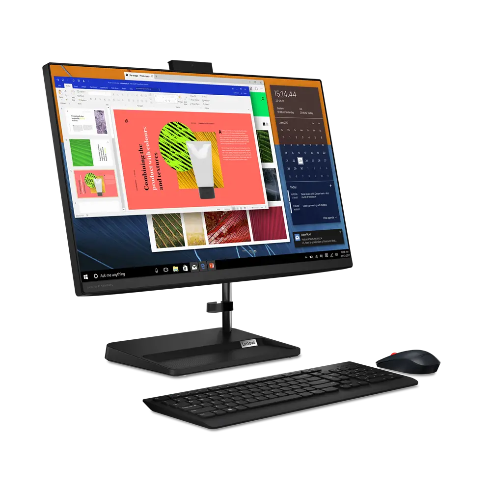 Computer All-in-One Lenovo IdeaCentre 5 24ALC6, 23,8", AMD Ryzen 7 5700U, 16GB/1024GB, Fără SO, Negru