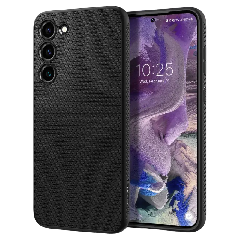 Чехол Spigen Samsung S23, Liquid Air, Чёрный