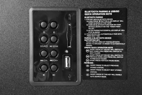 Boxe pentru calculator 2.1 F&D F550X, Negru