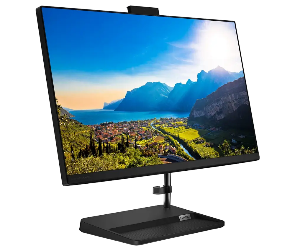 Computer All-in-One Lenovo IdeaCentre 5 24ALC6, 23,8", AMD Ryzen 7 5700U, 16GB/1024GB, Fără SO, Negru