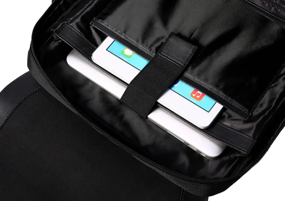 Rucsac zilnic Remax Double 617, 15.6", Nailon, Negru