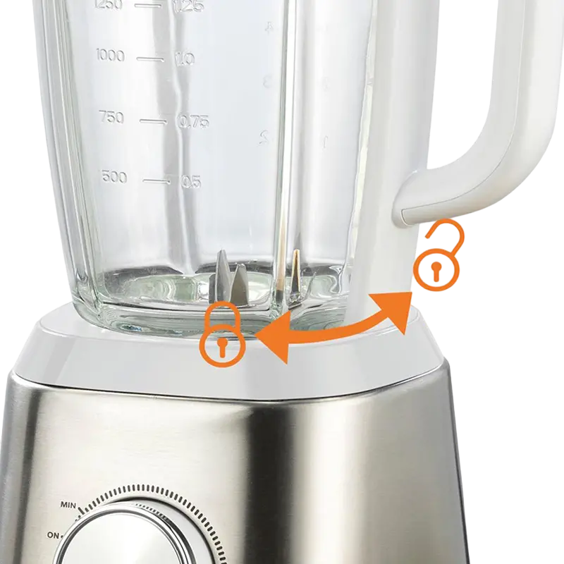 Стационарный блендер Gorenje B1400E, Белый | Серебристый