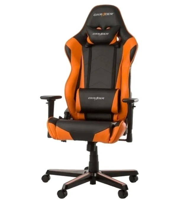 Scaun Gaming DXRacer Racing, PU Piele, Negru/Portocaliu