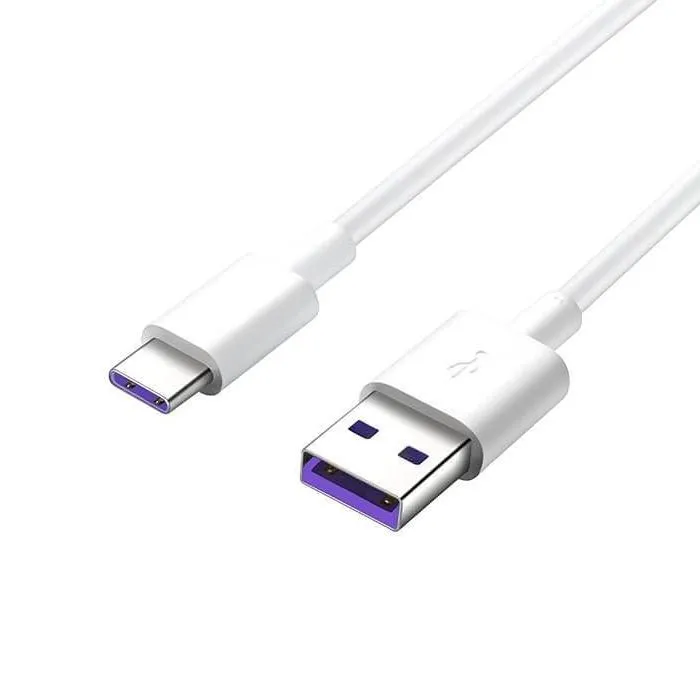 Кабель для зарядки и синхронизации Huawei AP71, USB Type-A/USB Type-C, 1м, Белый