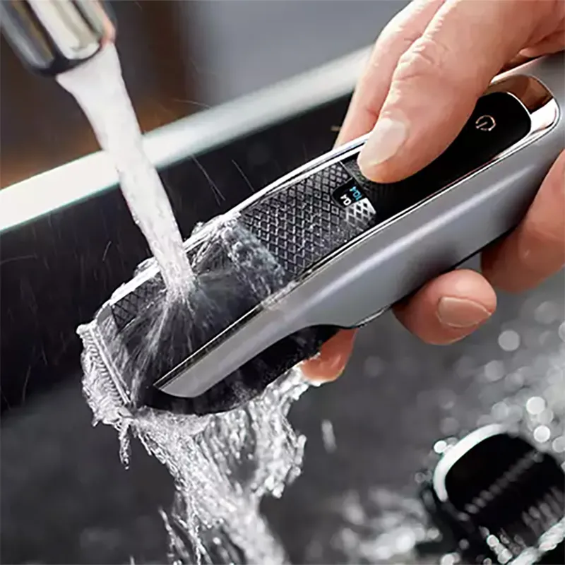 Trimmer pentru bărbați Philips Beardtrimmer Series 5000 BT5502/15, Gri | Negru