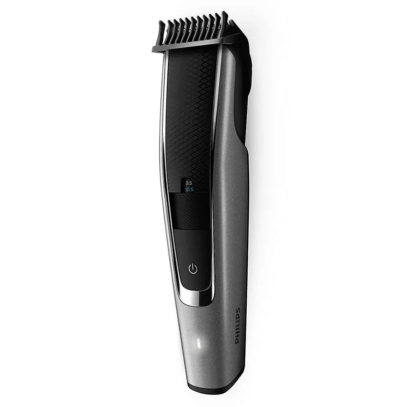 Trimmer pentru bărbați Philips Beardtrimmer Series 5000 BT5502/15, Gri | Negru