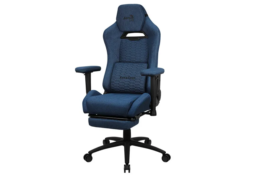 Gaming Chair AeroCool ROYAL Cobalt Blue, User max load up to 150kg / height 165-185cm