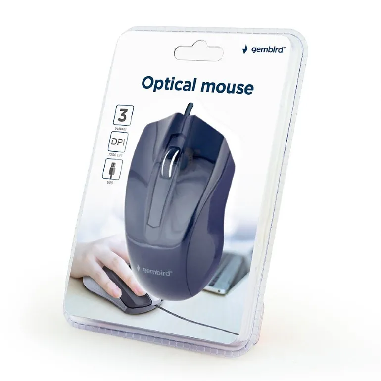 Mouse Gembird MUS-3B-01, Negru