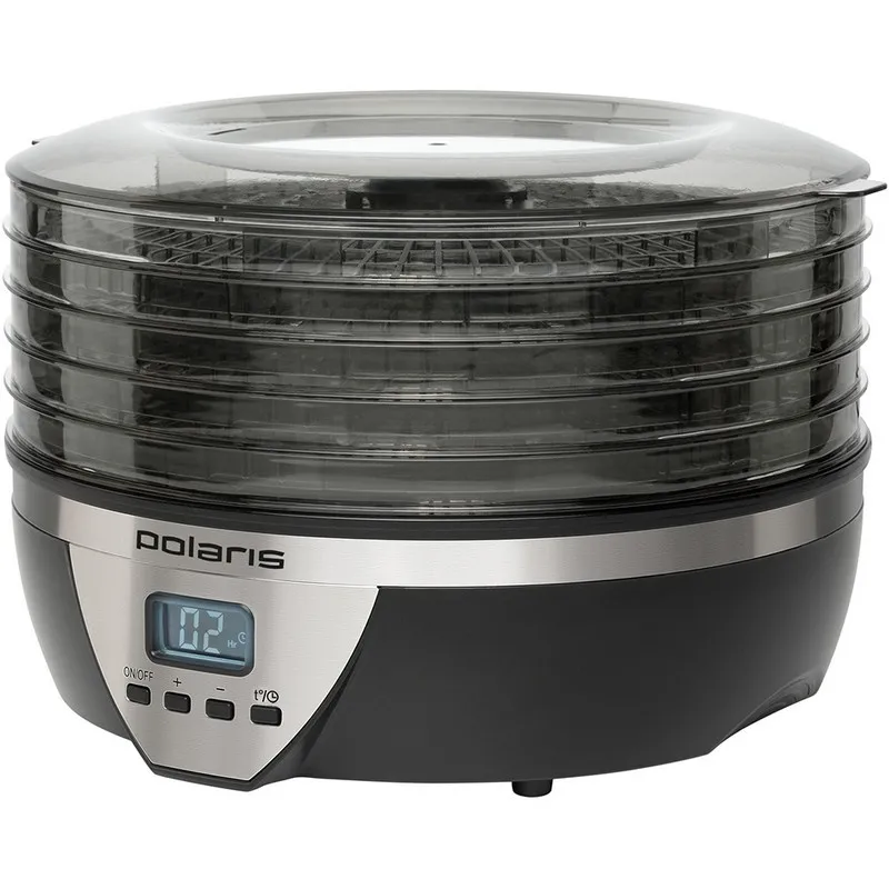 Deshidrator de fructe Polaris PFD 2605D, Negru | Gri