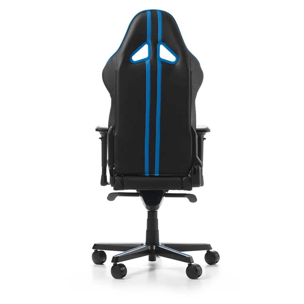 Scaun Gaming DXRacer Racing Pro, PU Piele, Negru/Albastru