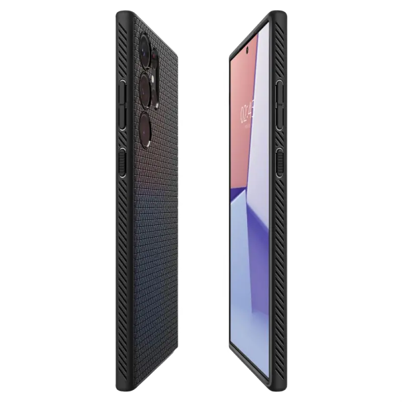 Чехол Spigen Samsung S23 Ultra, Liquid Air, Матовый черный