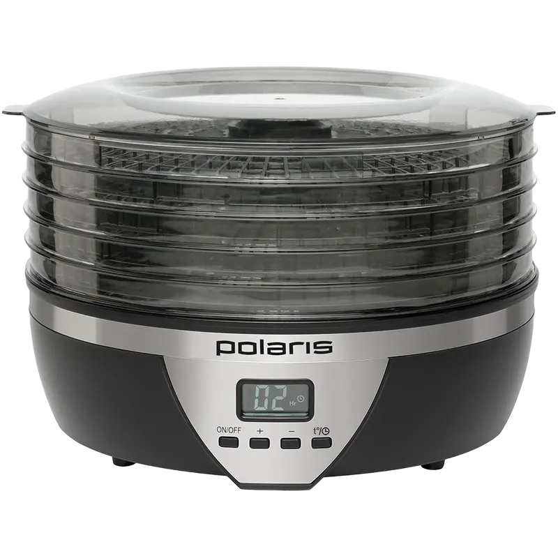 Deshidrator de fructe Polaris PFD 2605D, Negru | Gri