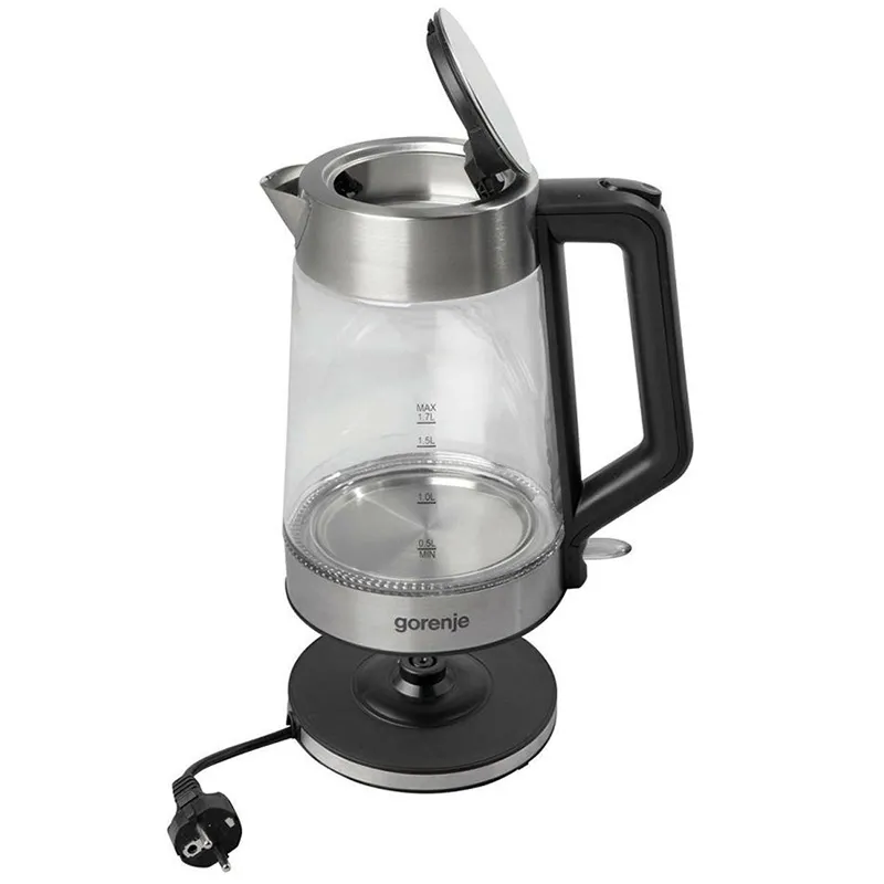 Fierbător electric Gorenje K17GED, Argintiu