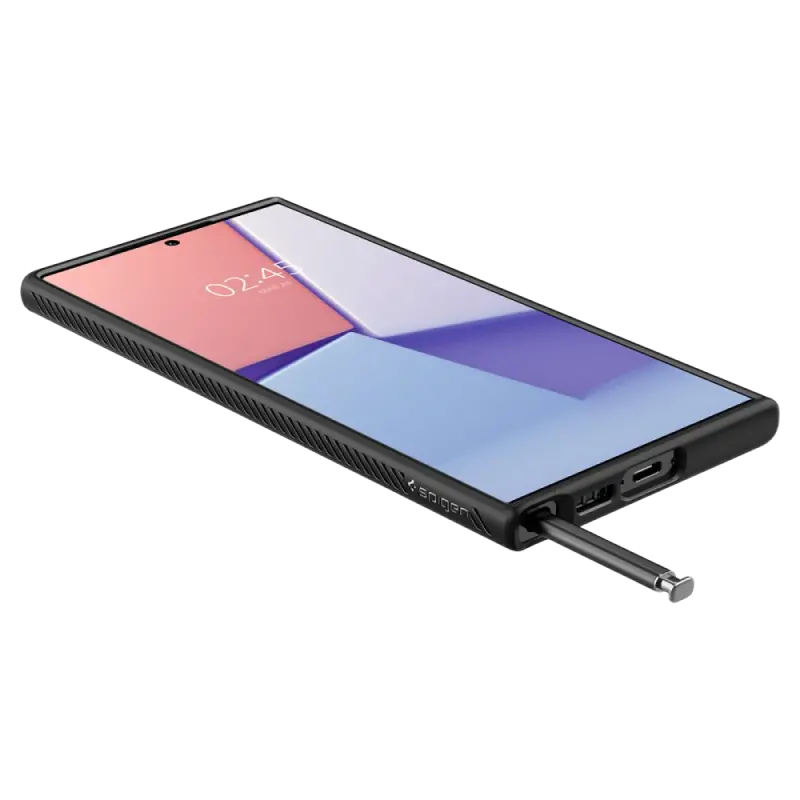 Чехол Spigen Samsung S23 Ultra, Liquid Air, Матовый черный