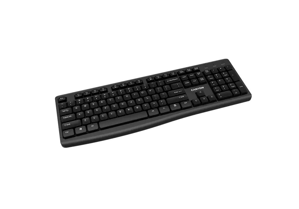 Клавиатура Canyon KB-W50, Беспроводное, Чёрный