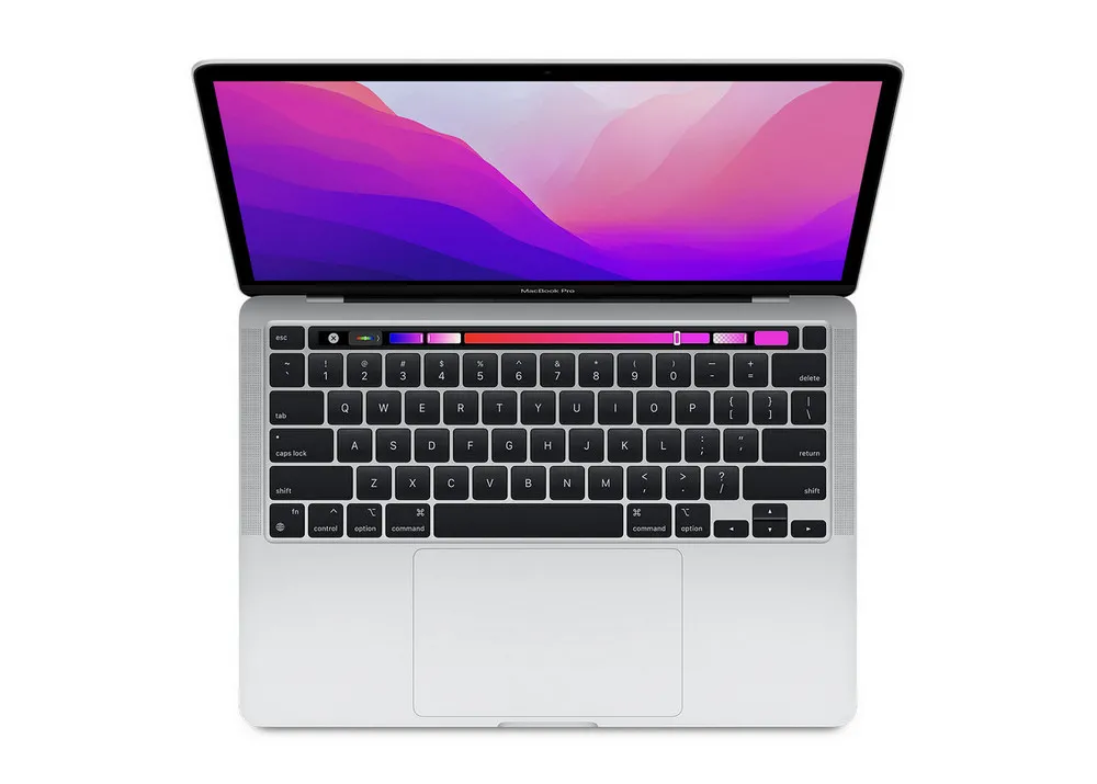 Laptop 13,3" Apple MacBook Pro 13-inch A2338, Argintiu, M2 with 8-core CPU and 10-core GPU, 8GB/256GB, macOS Monterey