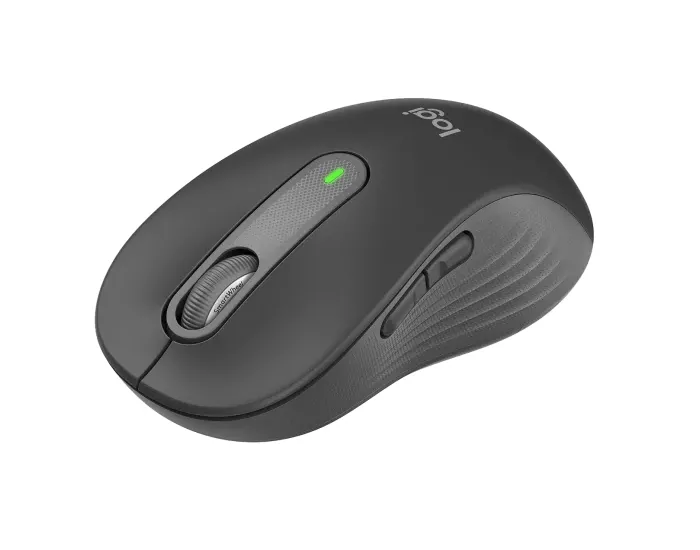 Wireless Mouse Logitech M650 L Signature, Optical, 400-4000 dpi, 5 buttons, 1xAA, 2.4GHz/BT, Black
