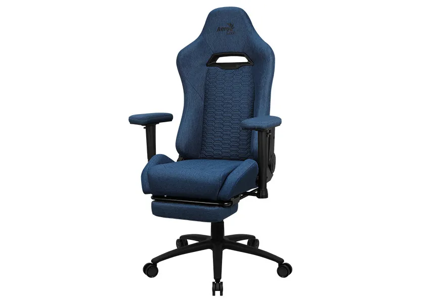 Gaming Chair AeroCool ROYAL Cobalt Blue, User max load up to 150kg / height 165-185cm