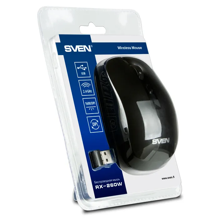 Mouse Wireless SVEN RX-260W, Negru