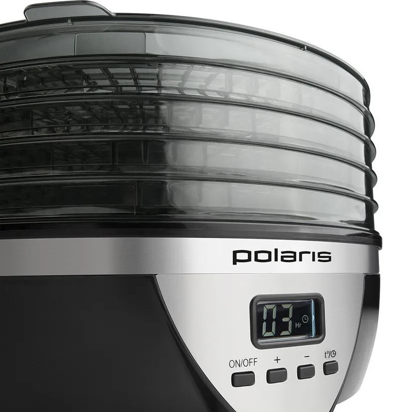 Deshidrator de fructe Polaris PFD 2605D, Negru | Gri