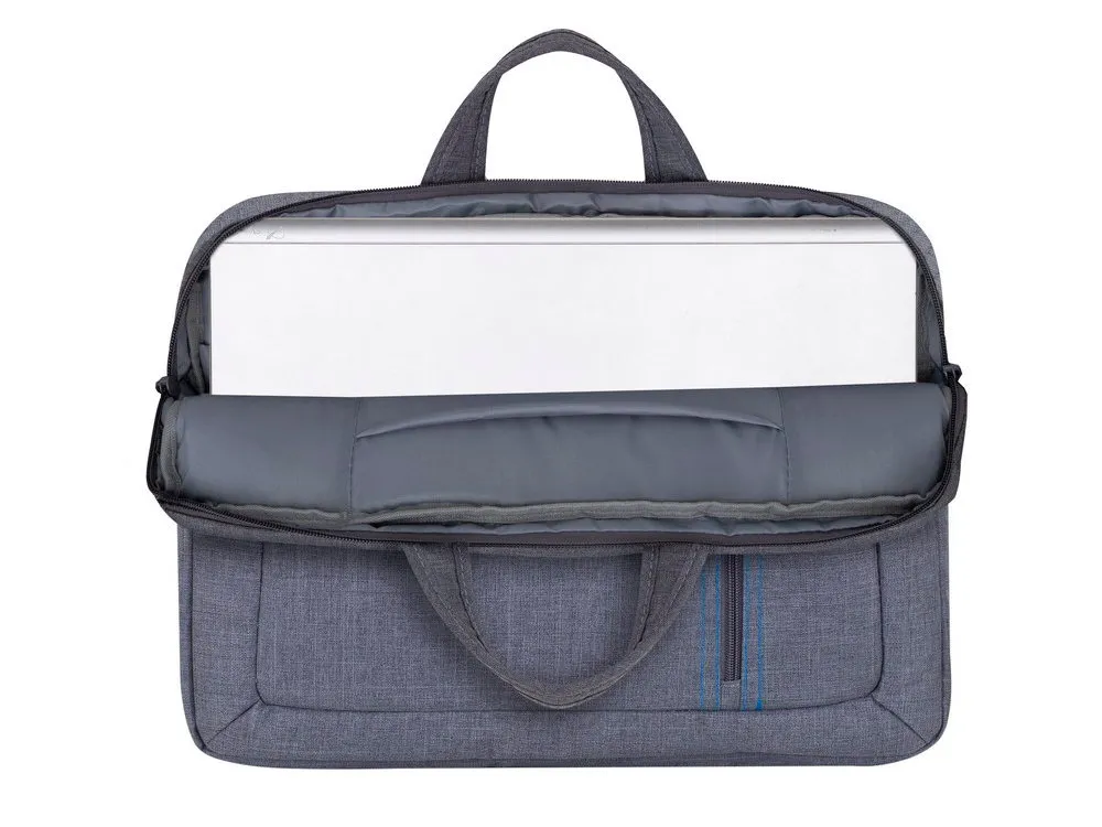 Geantă pentru Laptop RivaCase Alpendorf, 15.6", Poliester, Gri