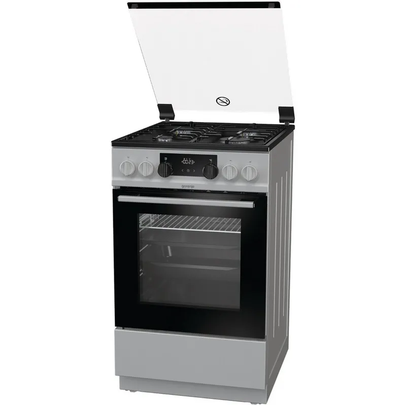 Aragaz Mixt Gorenje MEKS512S, Argintiu