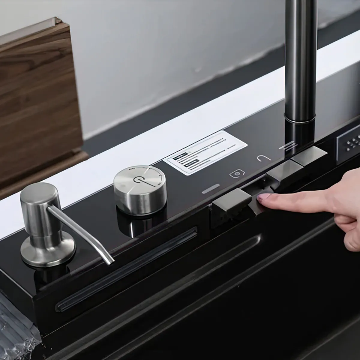 Chiuveta handmade SanDonna HD7550 (Negru)