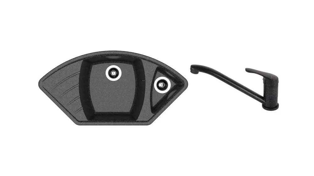 НАБОР мойка Dr Gans Gabi + SanDonna F 1066 чёрный