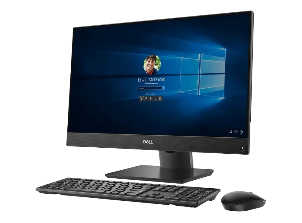 Computer All-in-One DELL OptiPlex 7470, 23,8", Intel Core i7-9700, 16GB/256GB, Windows 10 Pro 64-bit, Negru