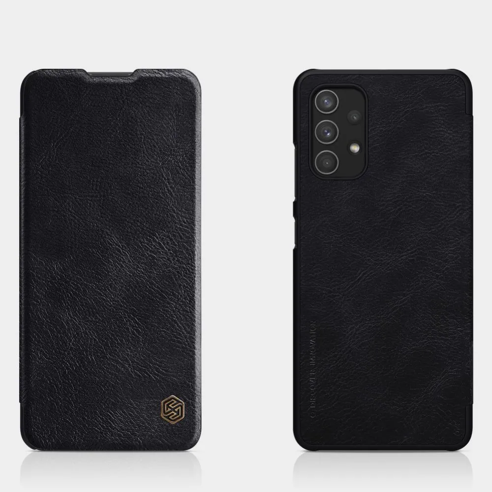 Чехол книжка Nillkin Galaxy A72 - Qin LC, Чёрный
