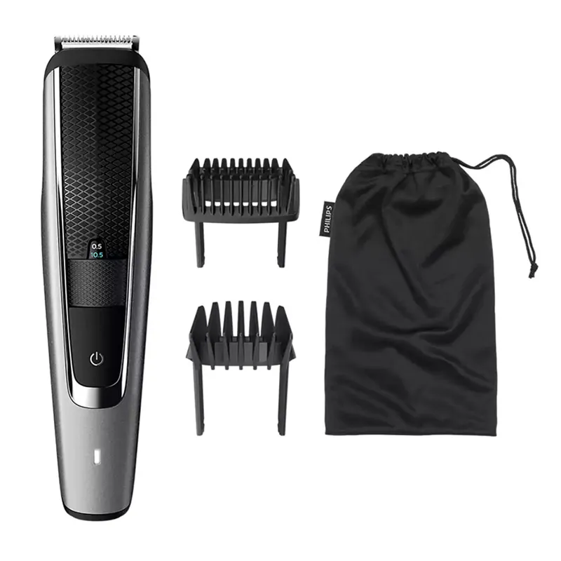 Trimmer pentru bărbați Philips Beardtrimmer Series 5000 BT5502/15, Gri | Negru