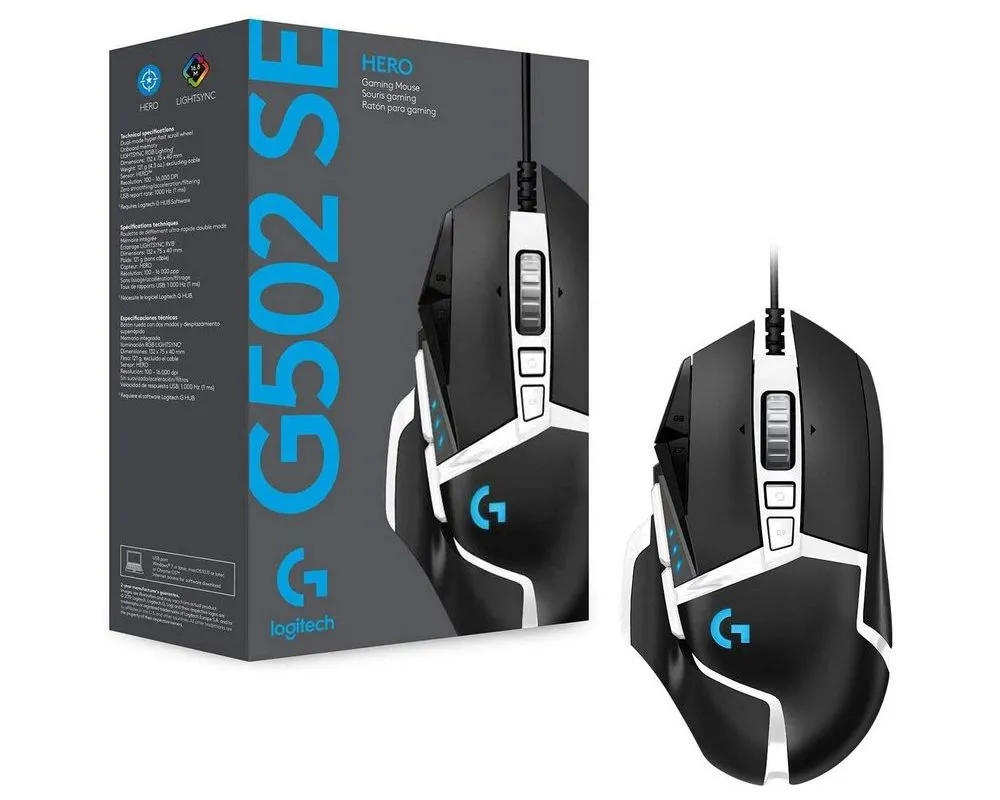 Игровая мышь Logitech G502 SE Hero, Чёрный