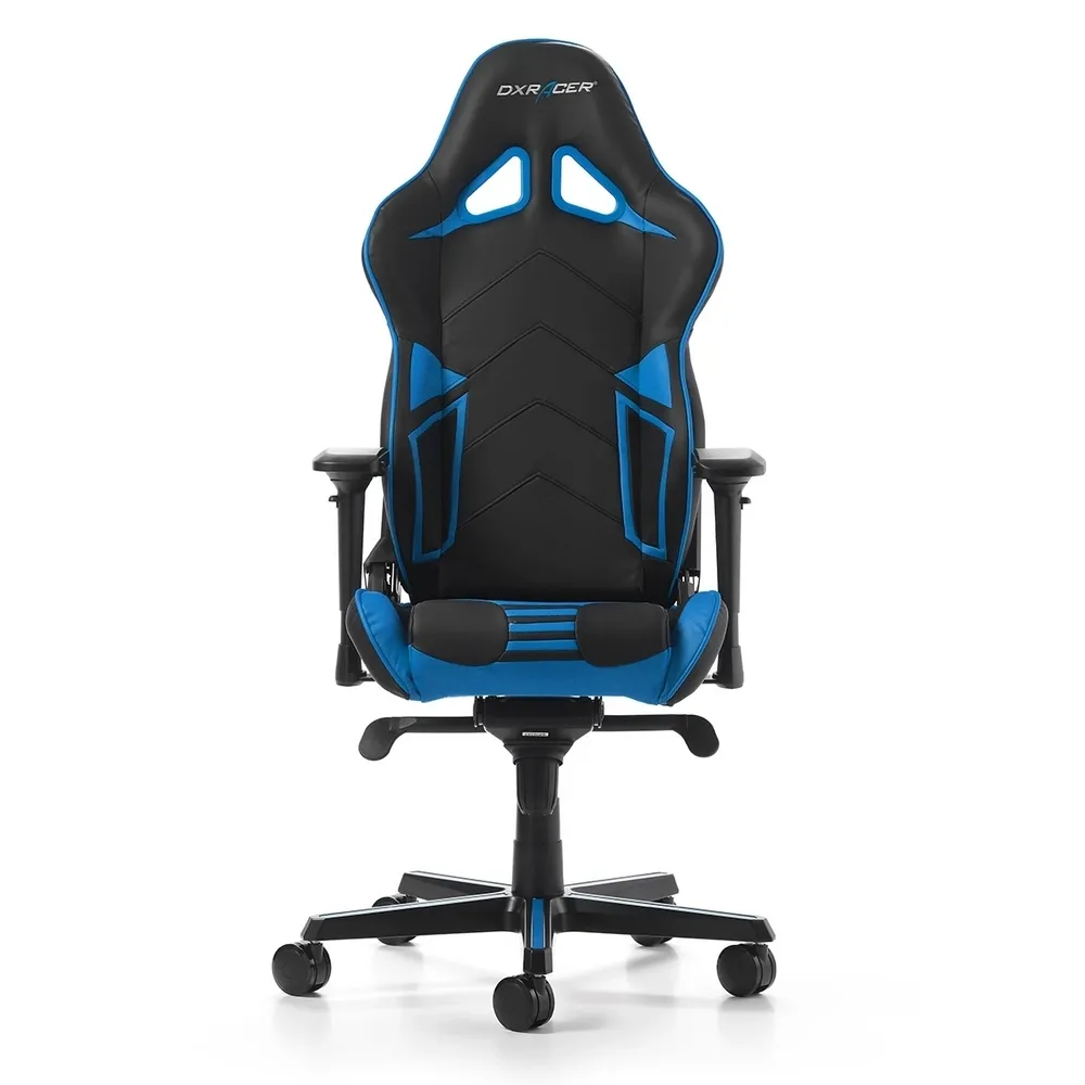 Scaun Gaming DXRacer Racing Pro, PU Piele, Negru/Albastru